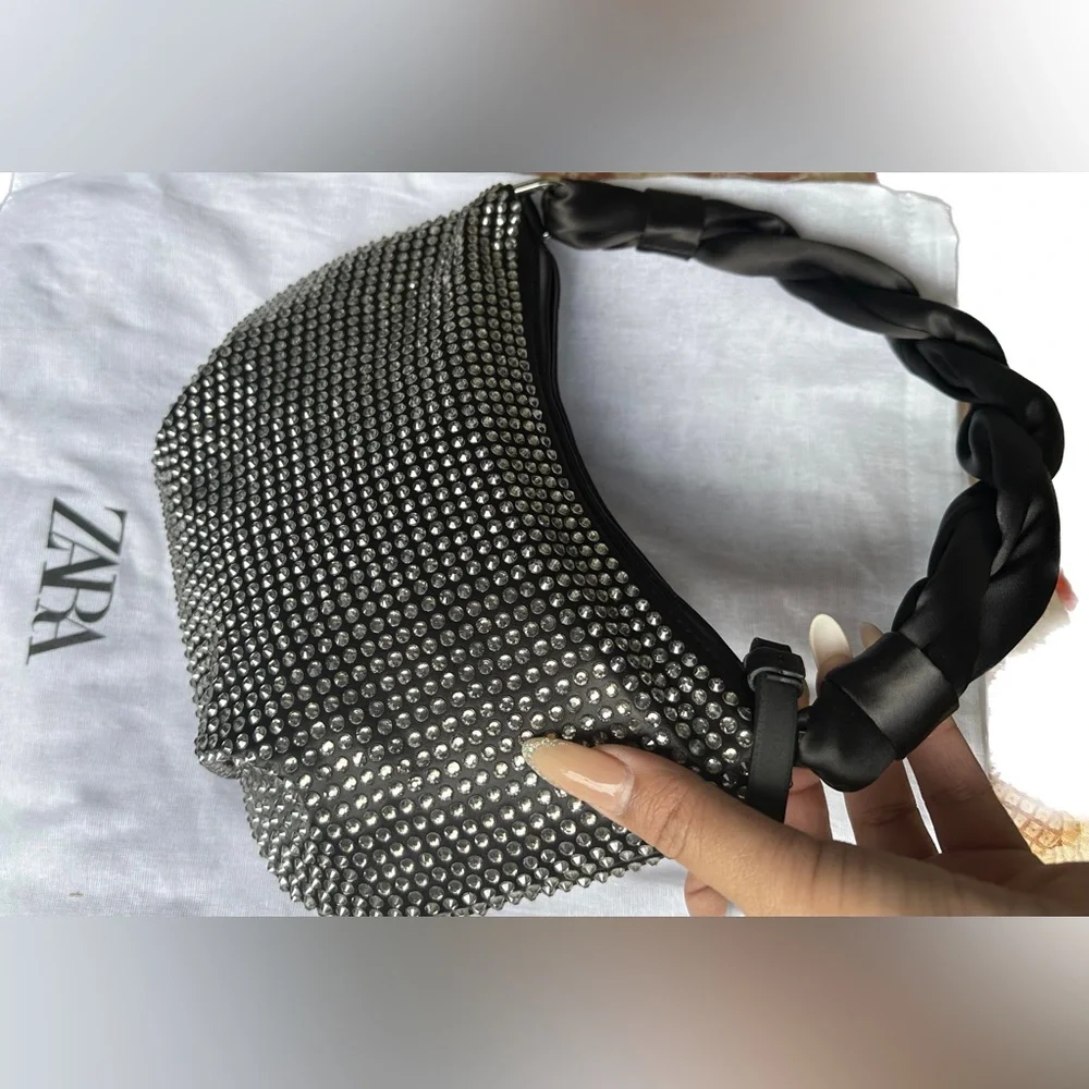 ZARA rhinestone shoulder bag - Picture 9 of 9